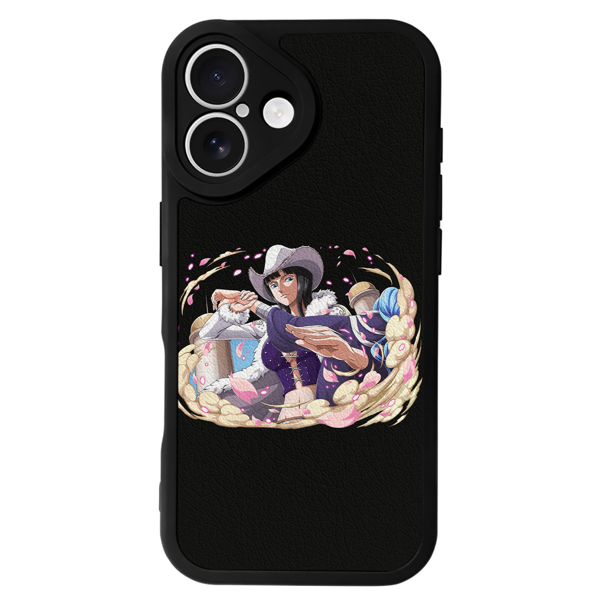 （画像用） ワンピース ニコ・ロビン ONE PIECE Nico Robin 【iPhone 16シリーズ対応】シリコンスマホケース（レザー調） 材質：シリコン